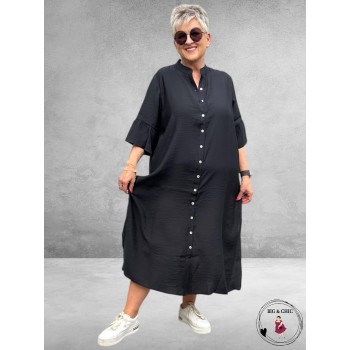 Version doorknoop jurk Zwart