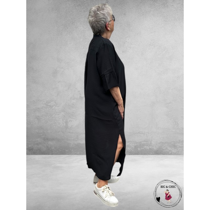 Version doorknoop jurk Zwart