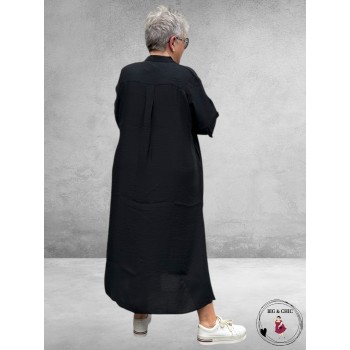 Version doorknoop jurk Zwart