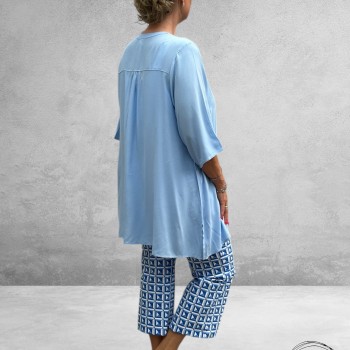 VERSION Blouse Lichtblauw