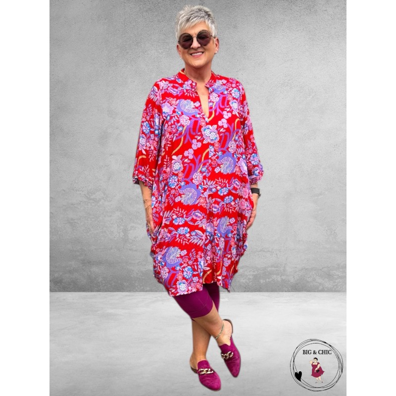 Vincenzo Allocca Tuniek-Jurk Ballon Rood-Paars