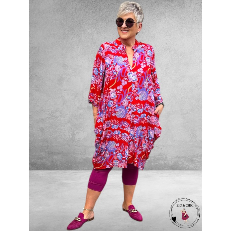 Vincenzo Allocca Tuniek-Jurk Ballon Rood-Paars