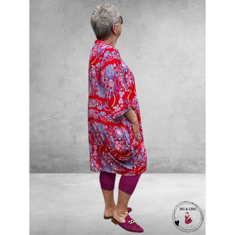 Vincenzo Allocca Tuniek-Jurk Ballon Rood-Paars