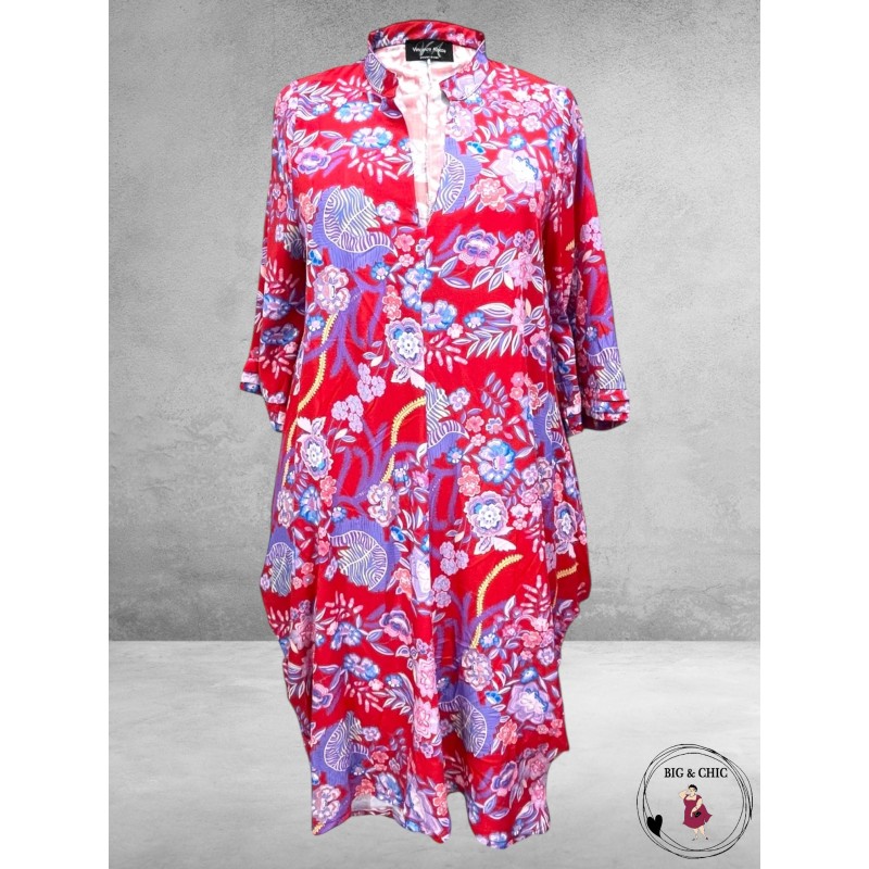 Vincenzo Allocca Tuniek-Jurk Ballon Rood-Paars