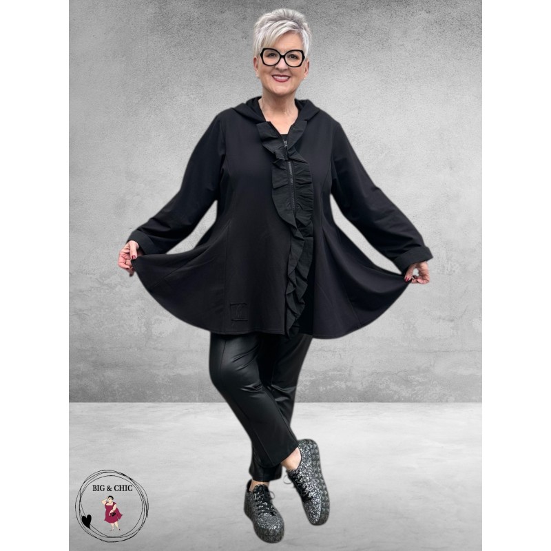 VINCENZO ALLOCCA Vest/Jas  Zwart Ruches