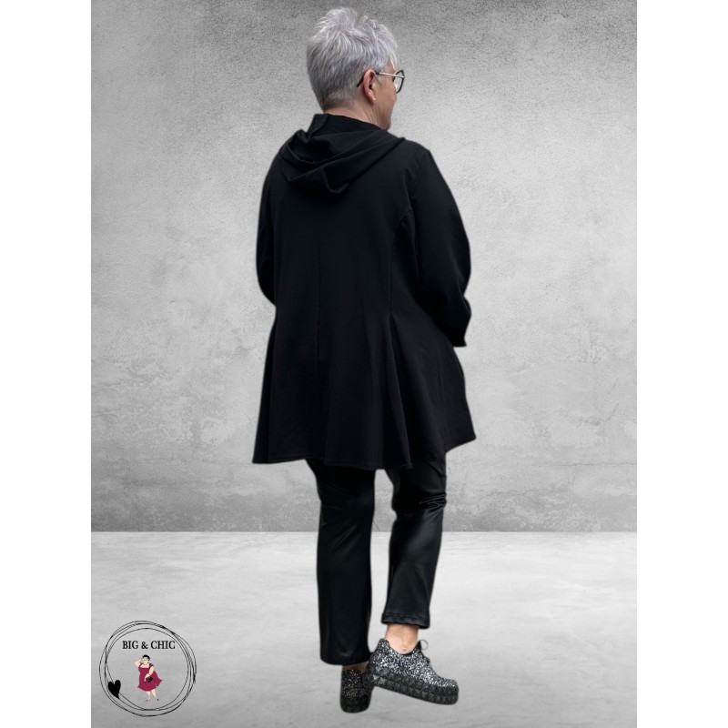 VINCENZO ALLOCCA Vest/Jas  Zwart Ruches