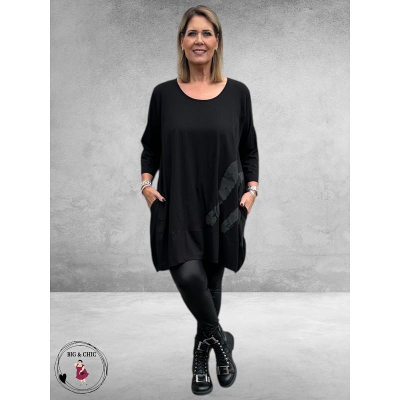 VINCENZO ALLOCCA Tuniek Zwart Abstract