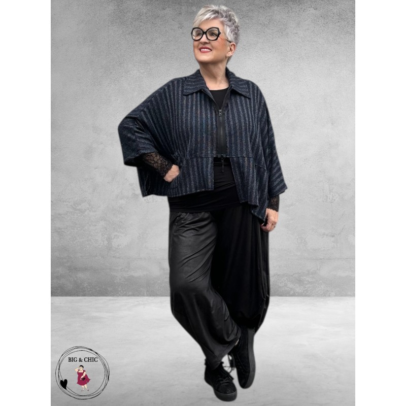 VINCENZO ALLOCCA Jasje/Vest Blauw Gemeleerd