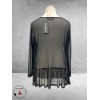VINCENZO ALLOCCA Shirt Zwart Tule