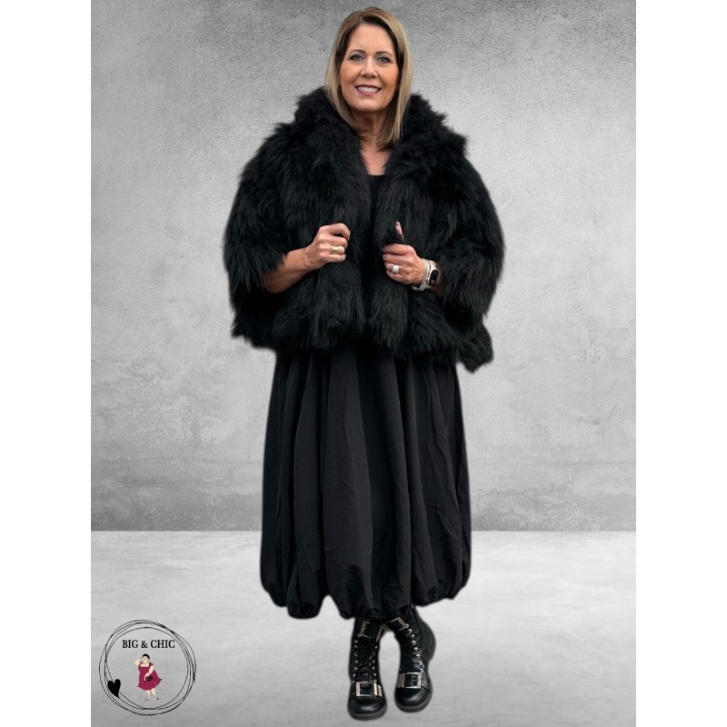 VINCENZO ALLOCCA Fluffy Jasje Zwart