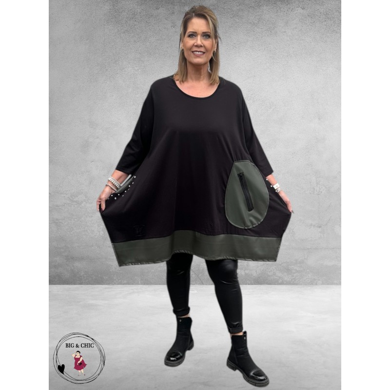 VINCENZO ALLOCCA Tuniek Lederpatch 