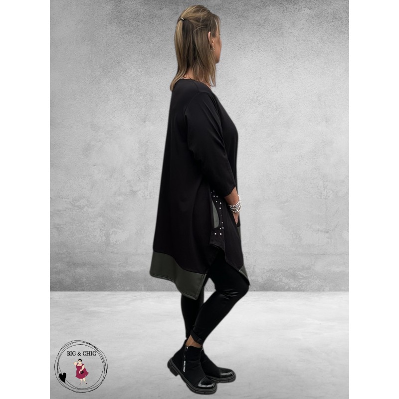 VINCENZO ALLOCCA Tuniek Lederpatch 