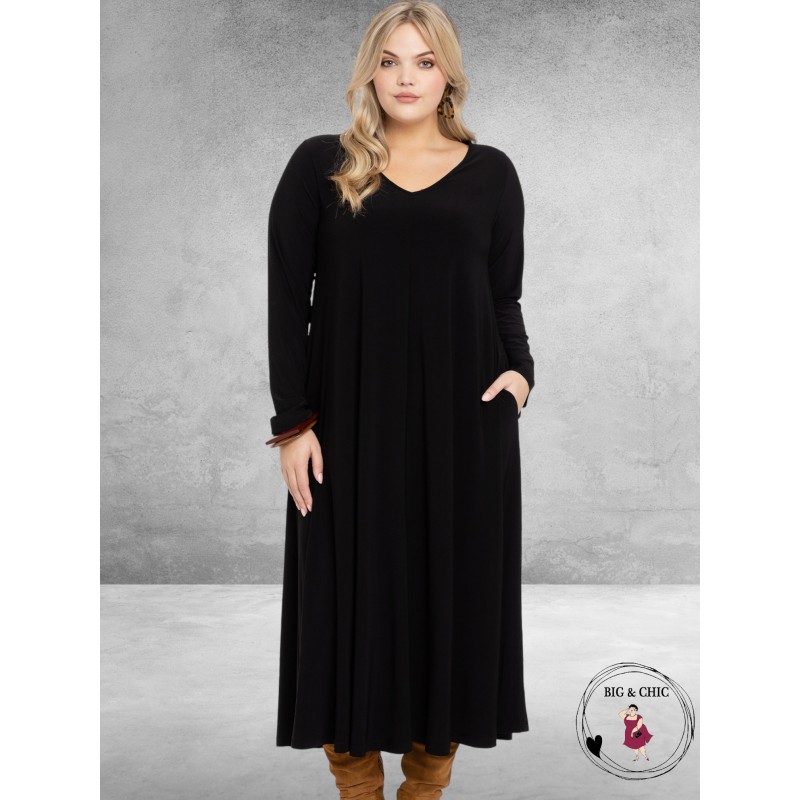 YOEK  Jurk A-lijn  SWING DOLCE PURPLE