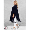 YOEK Poncho Knit Blauw