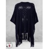YOEK Poncho Knit Blauw