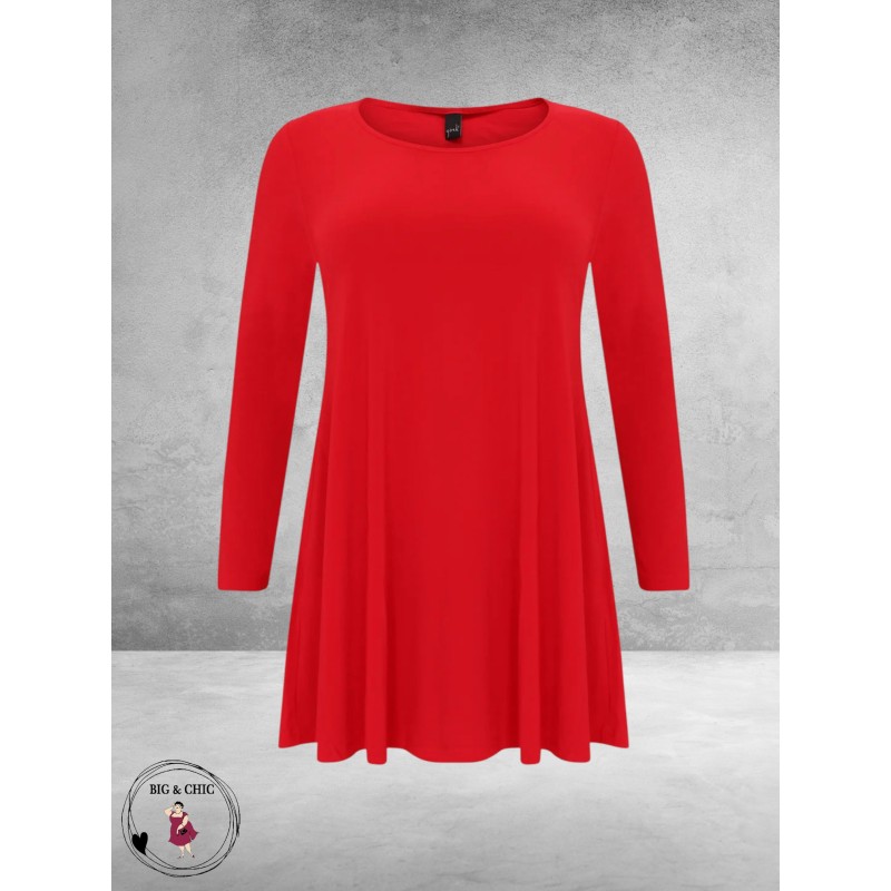 YOEK Shirt Wide Bottom Rood