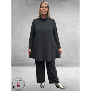 YOEK Broek Grijs Gemêleerd