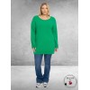 YOEK Trui  Losse Col  PELOSO Groen