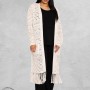 YOEK Cardigan Long Knit Zand/Beige