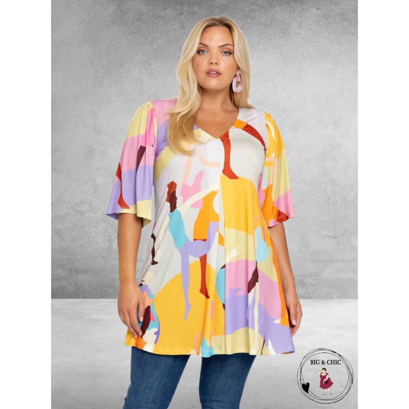 YOEK Tuniek Pleated Danza