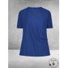 Plus Basics Wrap Top BLUE JEANS