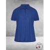 PLUS BASICS Polo Shirt Korte Mouw BLUE JEANS