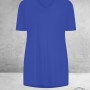 Plus Basics  Shirt Tee V-Neck BLUE JEANS