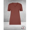 Plus Basics Travel Shirt V-Hals CACAO