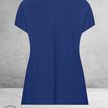 Plus Basics  Top/Shirt SS Travel Light Ink Blue