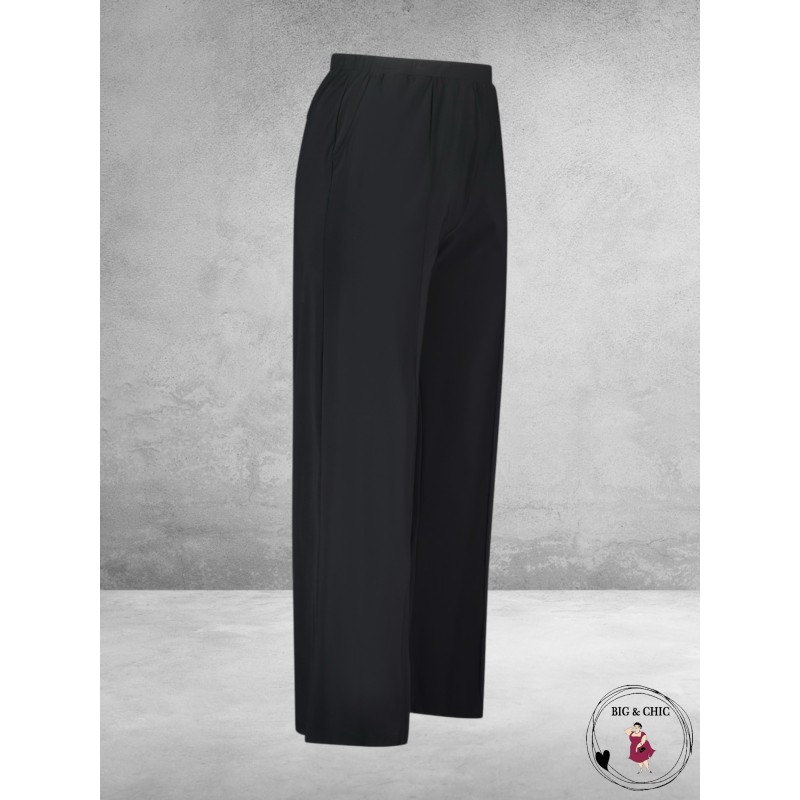 PLUS BASICS Broek/Pants Wide Zwart