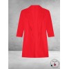 Plus Basics Blazer Roll-Up Red