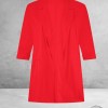 Plus Basics Blazer Roll-Up Red