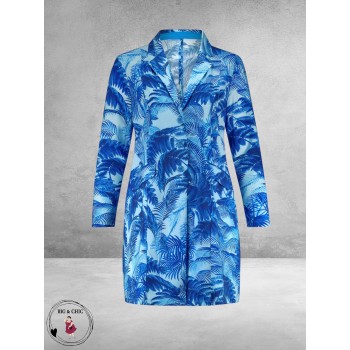 Plus Basics Blazer Long Jacket Hawaii