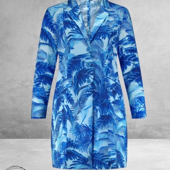 Plus Basics Blazer Long Jacket Hawaii