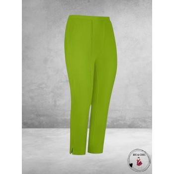 PLUS BASICS Broek 7/8 KIWI