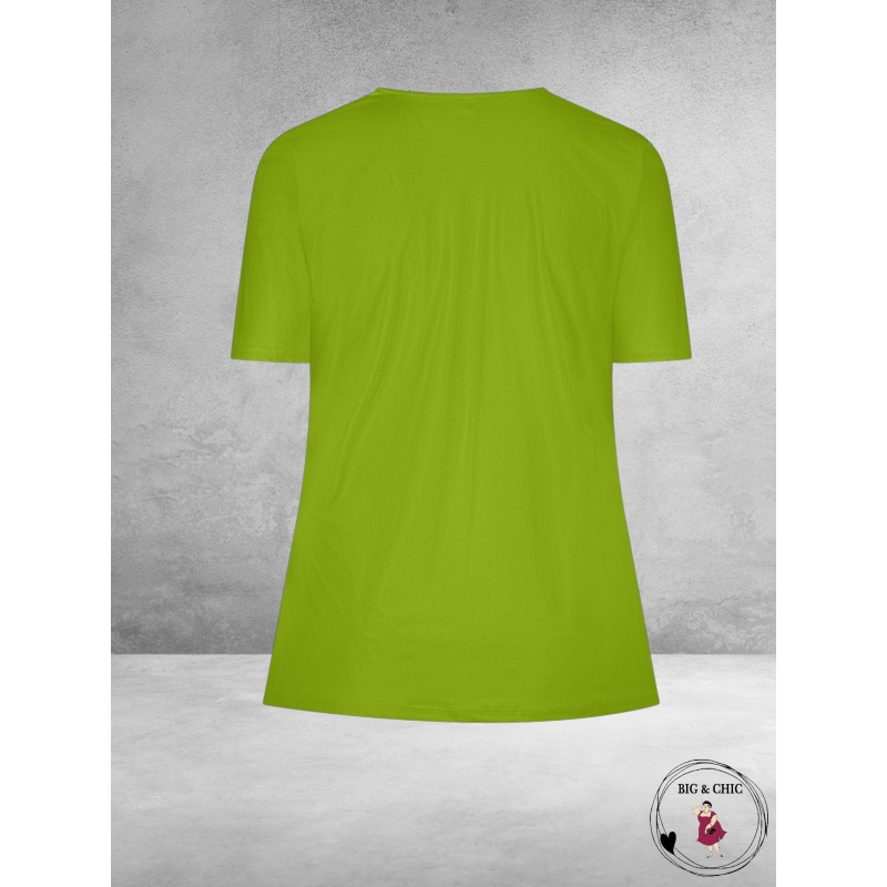 Plus Basics Wrap Top KIWI