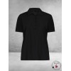 PLUS BASICS Polo Shirt Korte Mouw ZWART