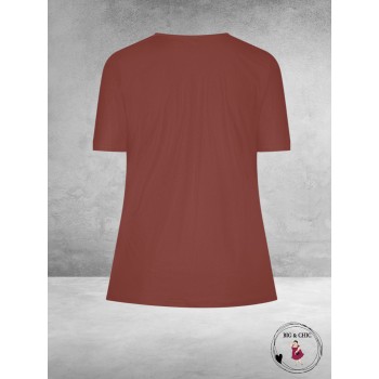 Plus Basics Wrap Top CACAO