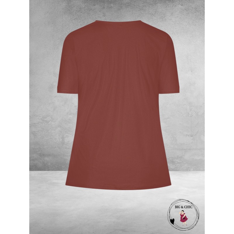 Plus Basics Wrap Top CACAO