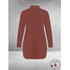 PLUS BASICS Blouse Long Cacao