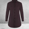 PLUS BASICS Blouse Long Prune