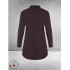 PLUS BASICS Blouse Long Prune
