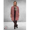 Plus Basics Blazer Long Jacket Mauve