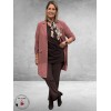 Plus Basics Blazer Long Jacket Mauve