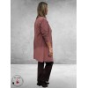 Plus Basics Blazer Long Jacket Mauve