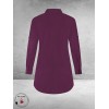 PLUS BASICS Blouse Long Burgundy