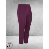 PLUS BASICS Pants Slim Burgundy