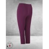 PLUS BASICS Pants Slim Burgundy