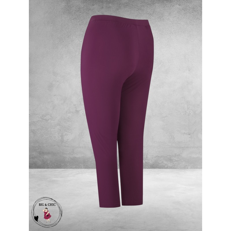 PLUS BASICS Pants Slim Burgundy