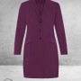 Plus Basics Blazer Long Jacket Burgundy
